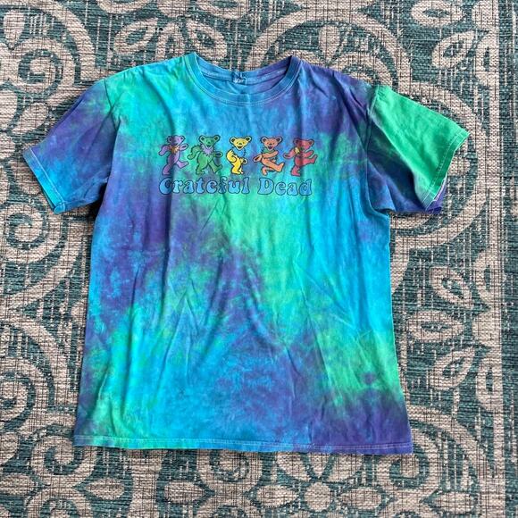 Vintage Grateful Dead Dancing Bears Tie-Dye T-Shirt‎ - Picture 3 of 10